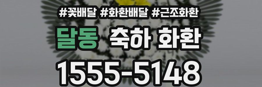 달동 축하 화환