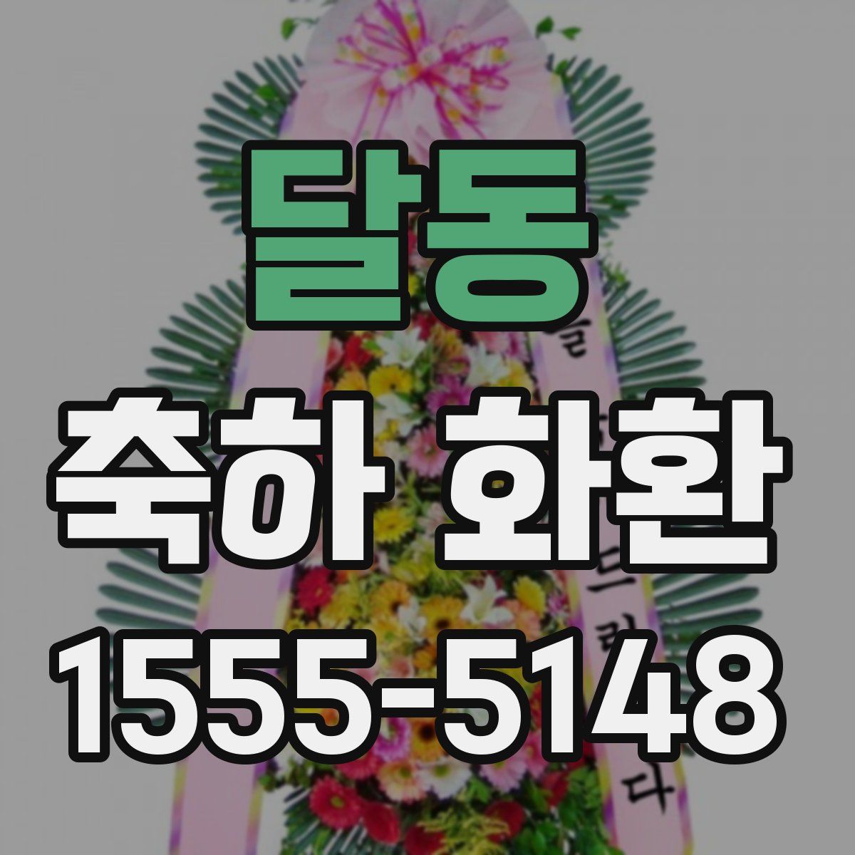 달동 축하 화환