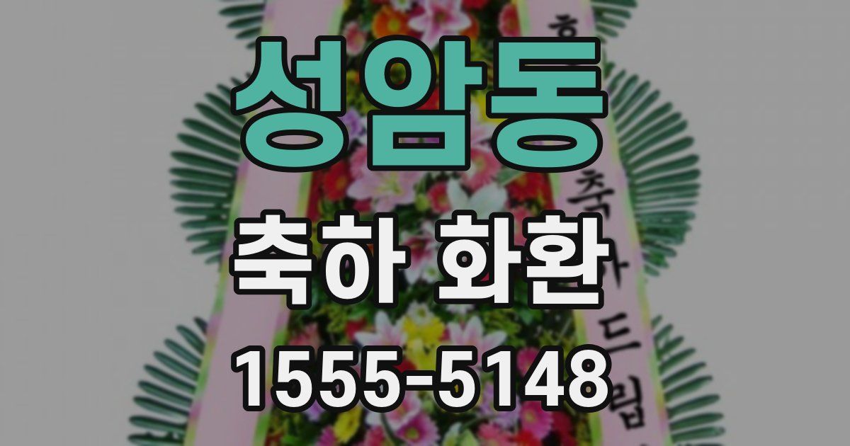 성암동 축하 화환