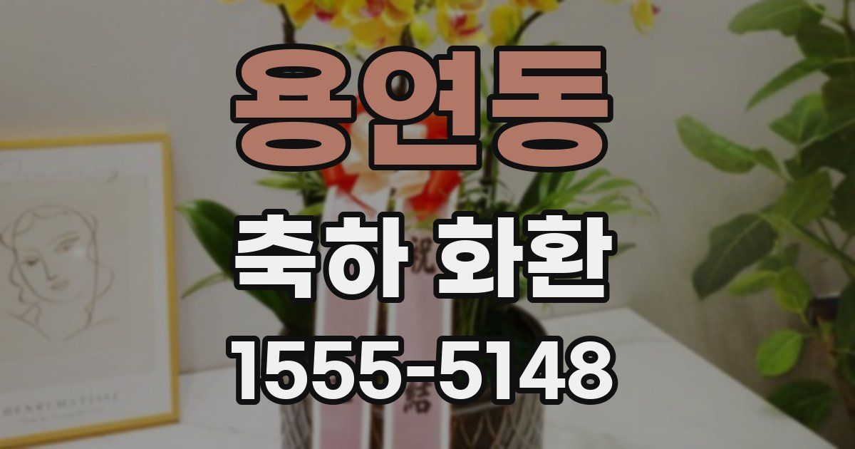 용연동 축하 화환