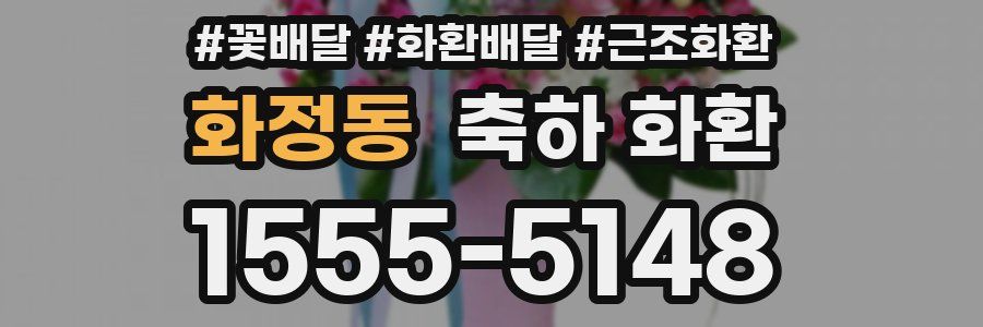 화정동 축하 화환