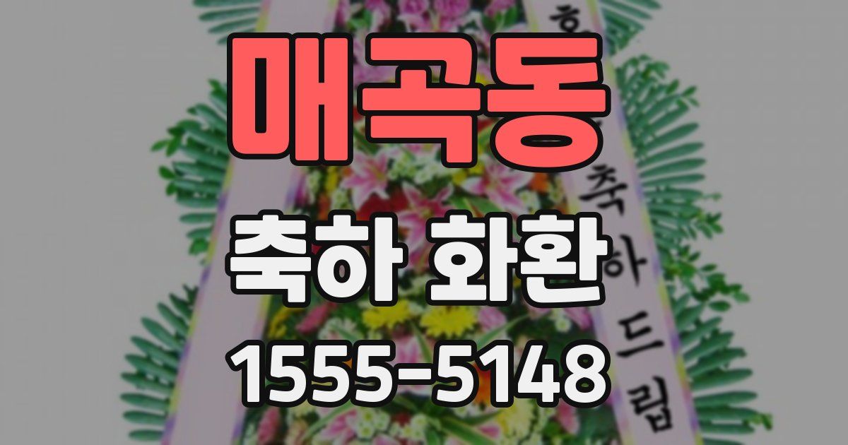 매곡동 축하 화환