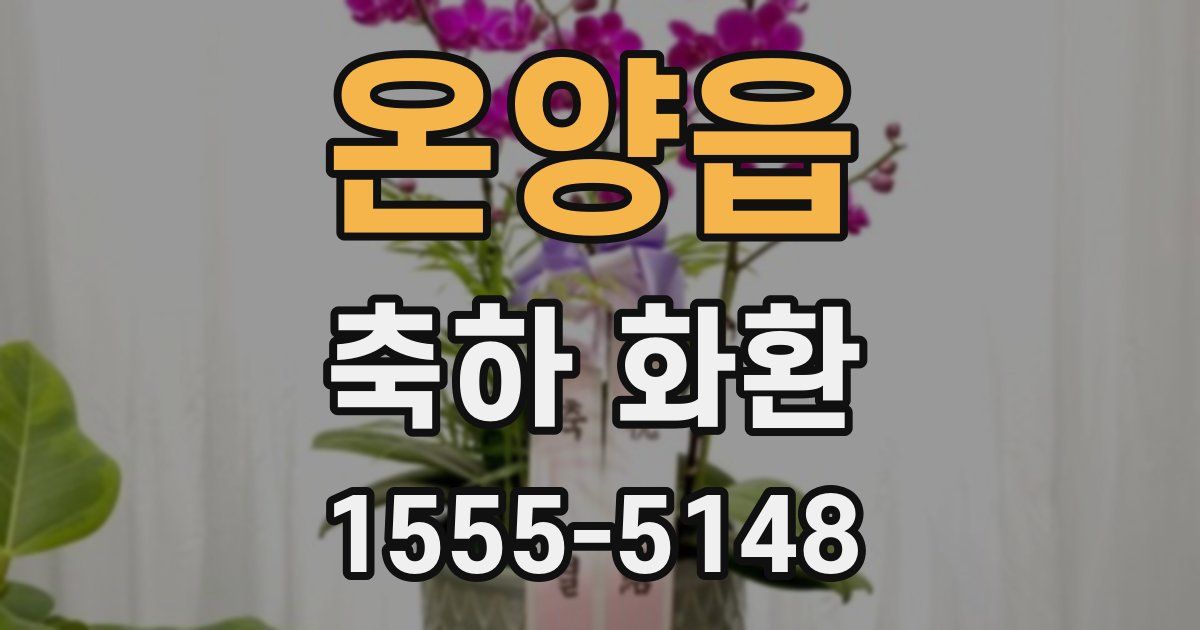 온양읍 축하 화환