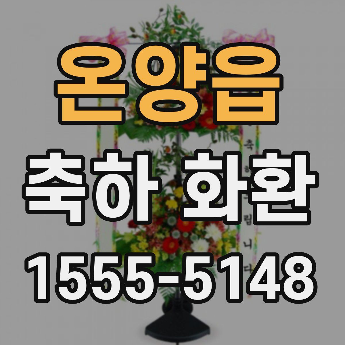 온양읍 축하 화환