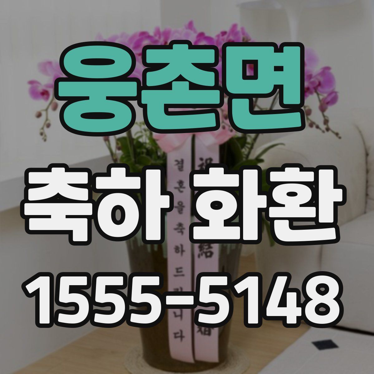 웅촌면 축하 화환