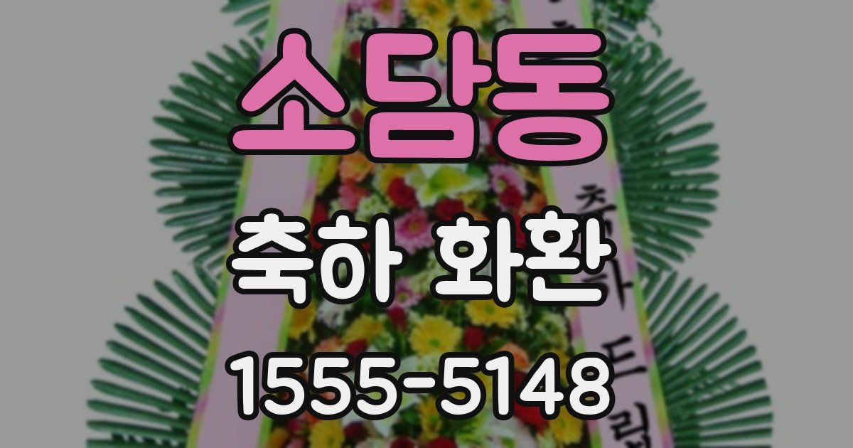 소담동 축하 화환