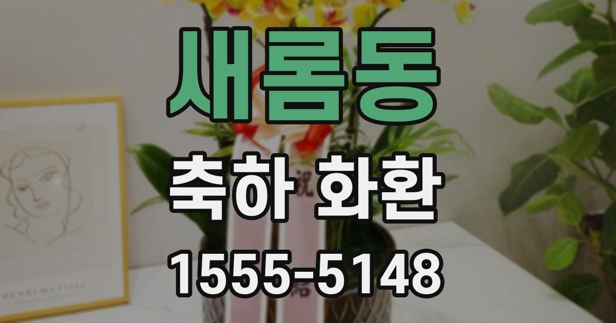 새롬동 축하 화환