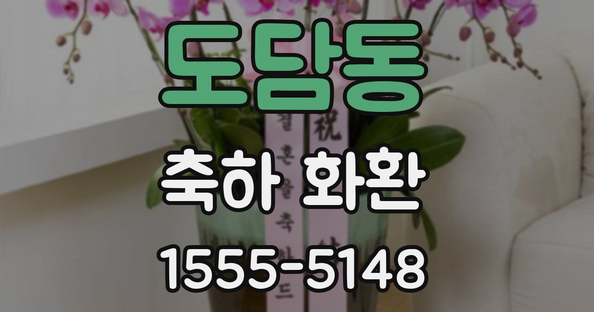 도담동 축하 화환