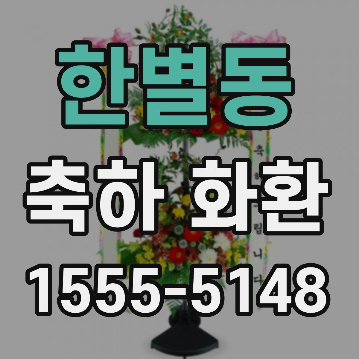 한별동 축하 화환