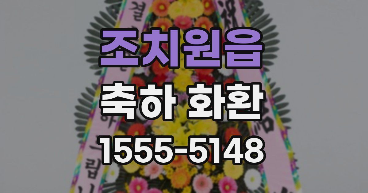 조치원읍 축하 화환