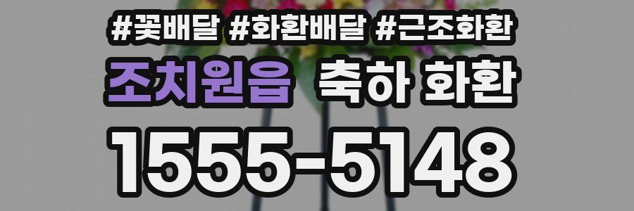 조치원읍 축하 화환
