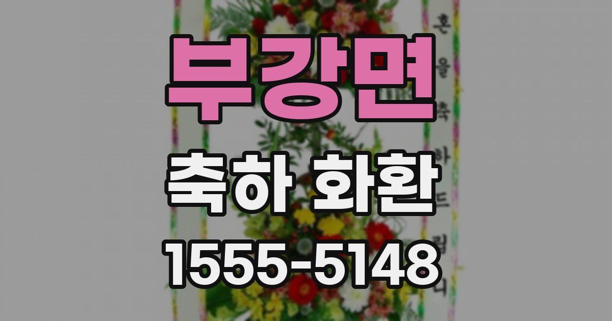 부강면 축하 화환