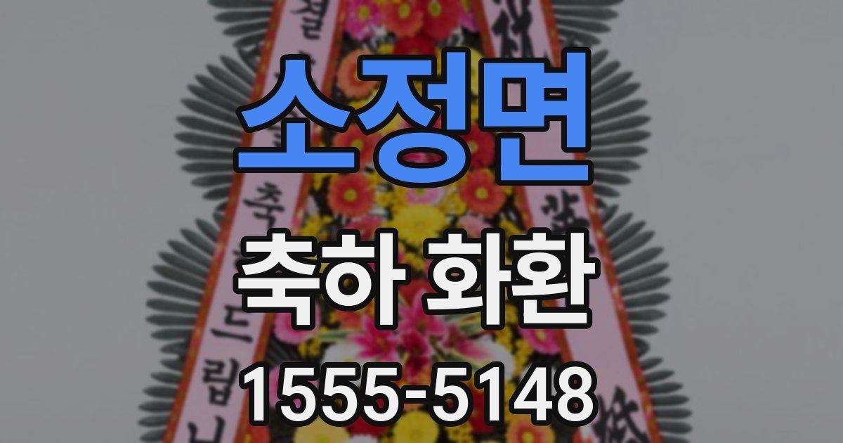 소정면 축하 화환