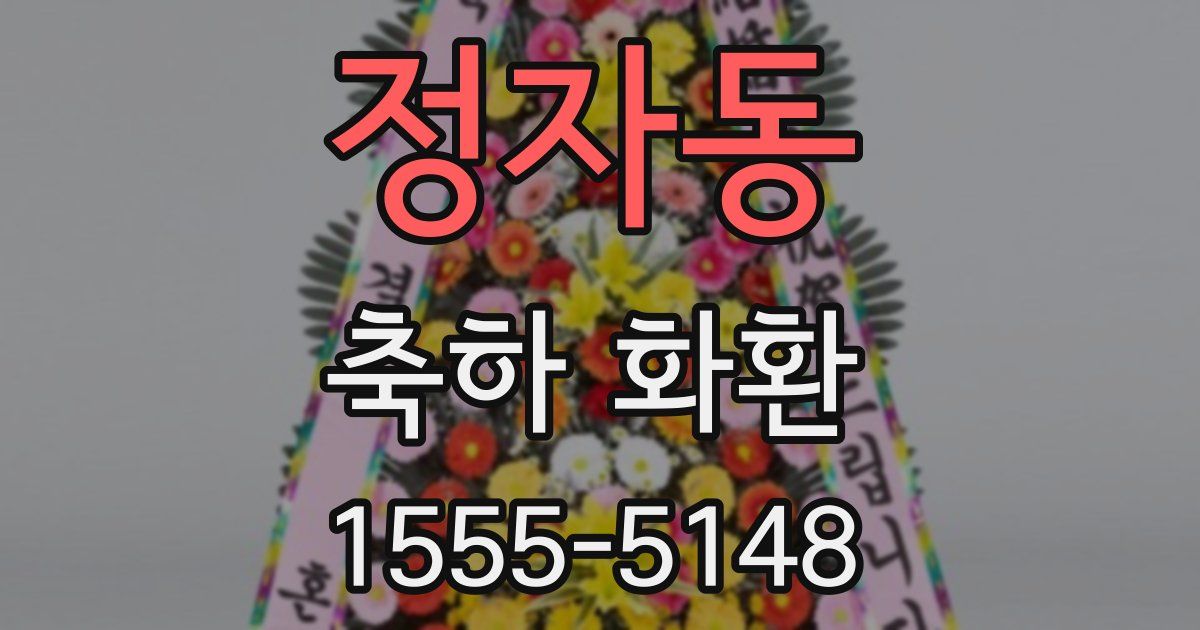 정자동 축하 화환