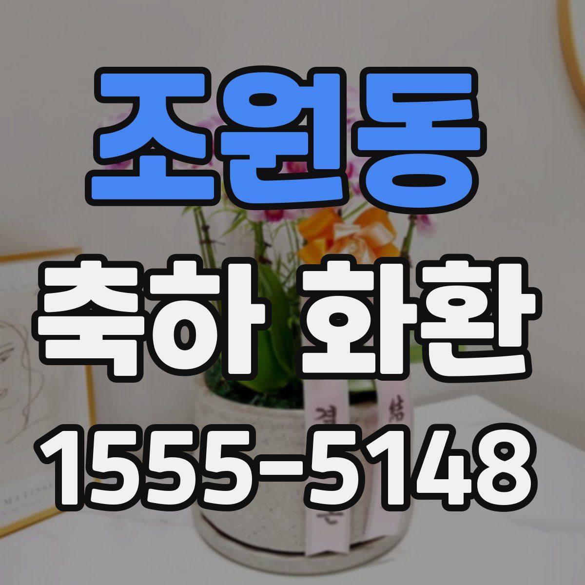 조원동 축하 화환
