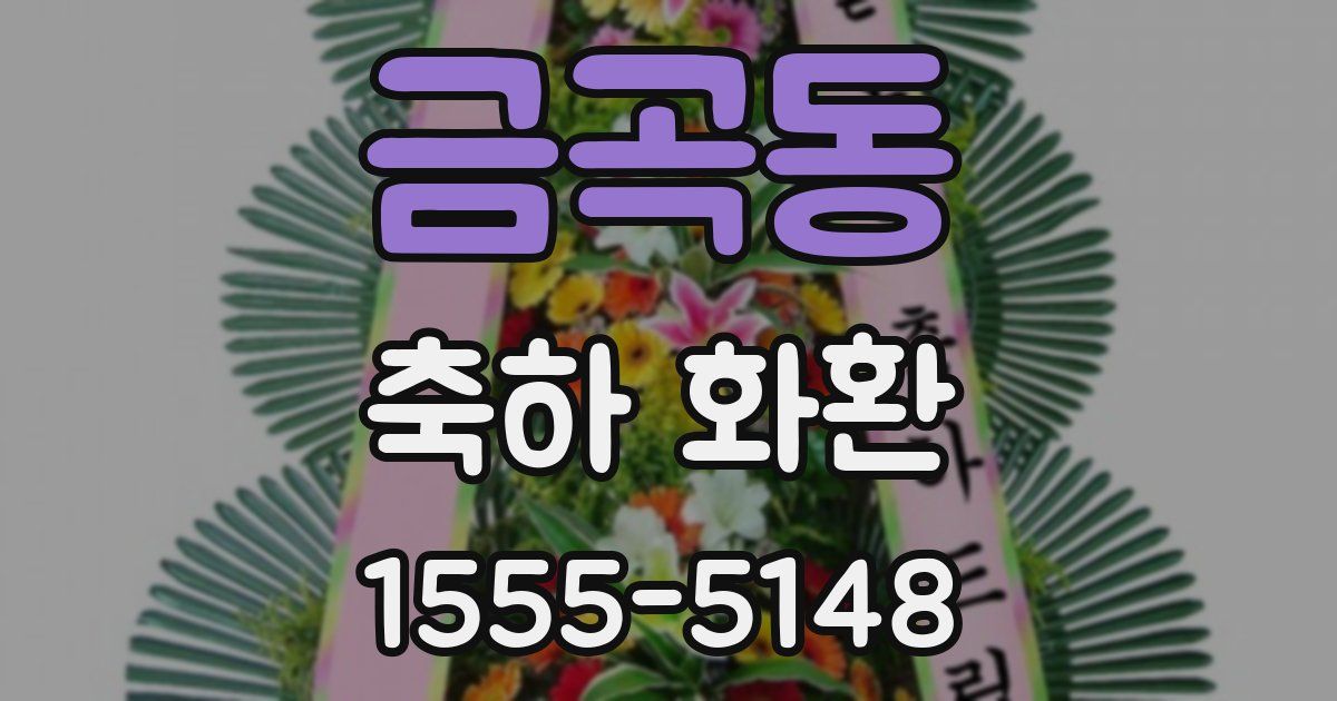 금곡동 축하 화환
