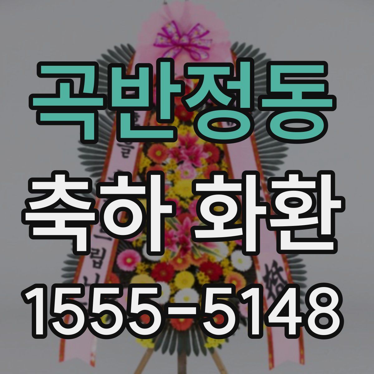 곡반정동 축하 화환
