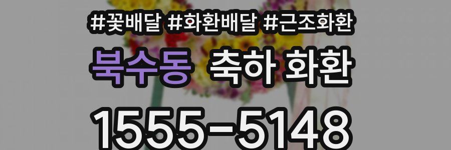 북수동 축하 화환