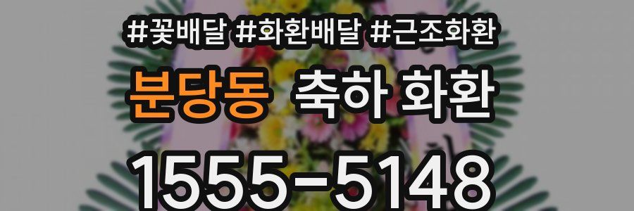 분당동 축하 화환