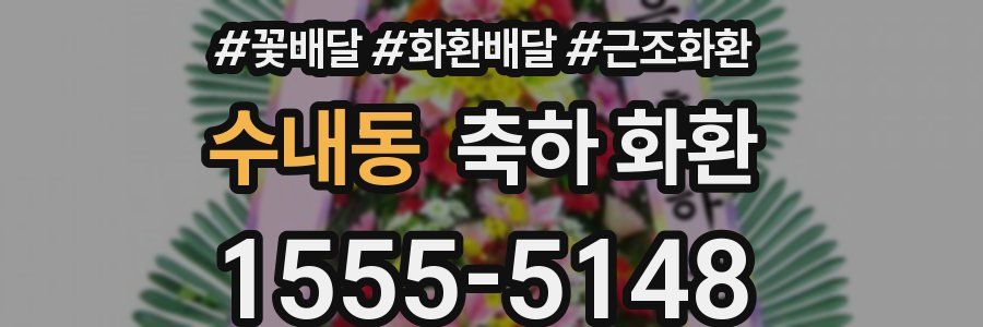 수내동 축하 화환