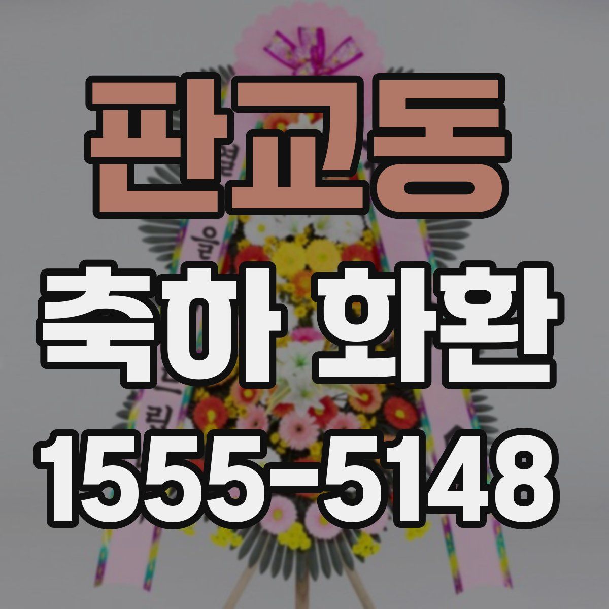 판교동 축하 화환