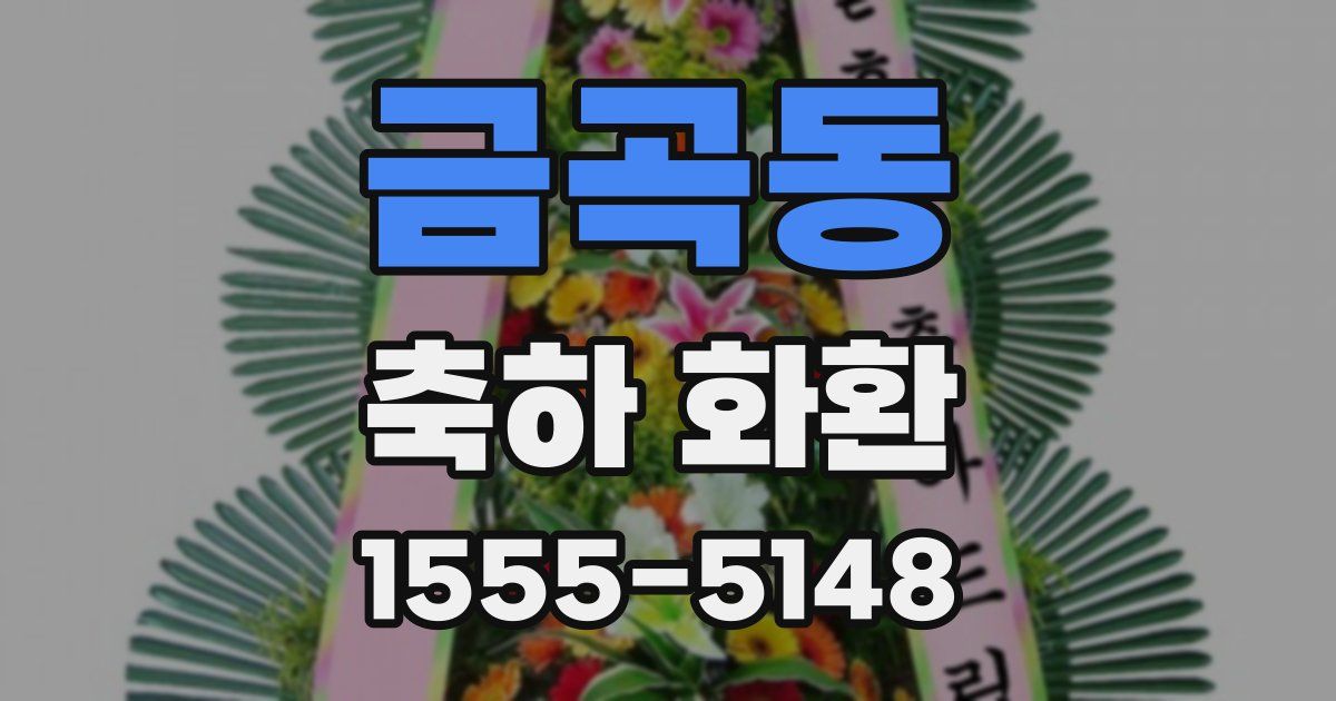 금곡동 축하 화환
