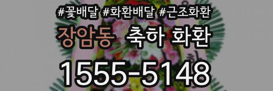 장암동 축하 화환
