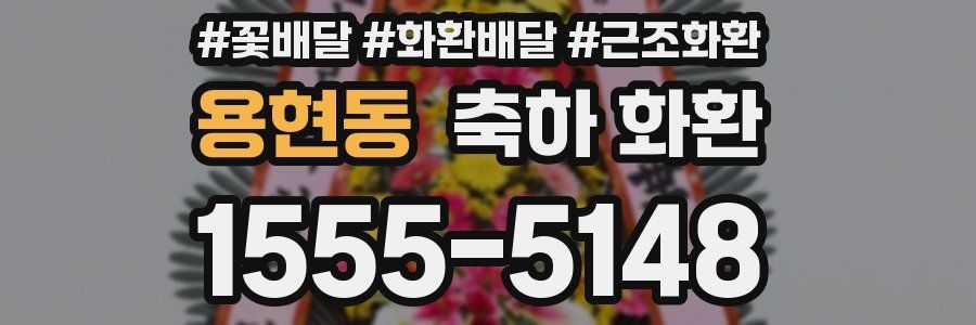 용현동 축하 화환