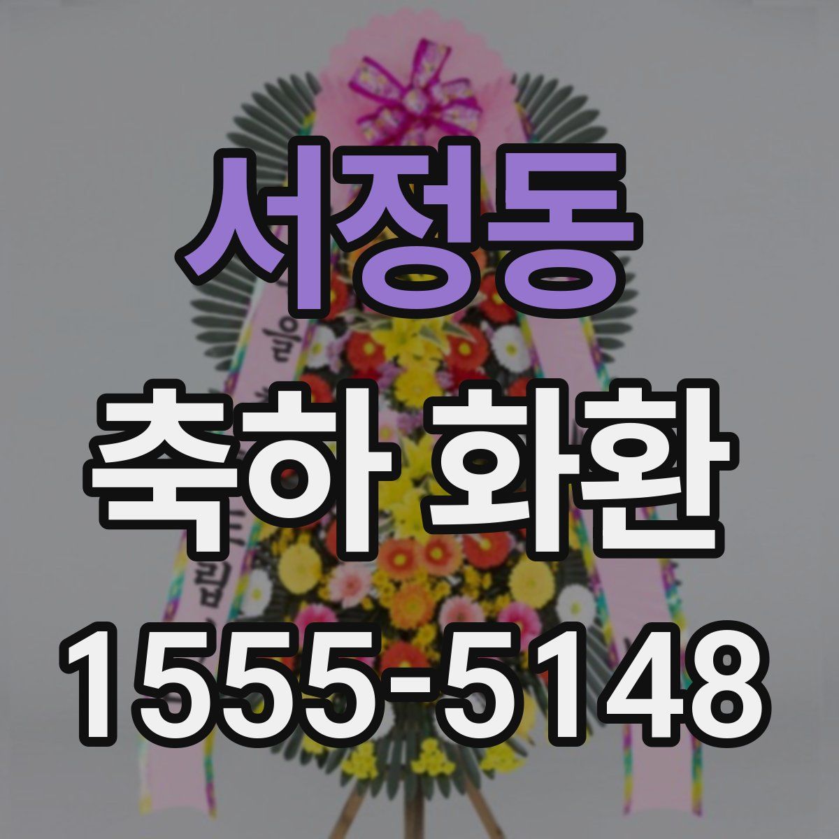 서정동 축하 화환