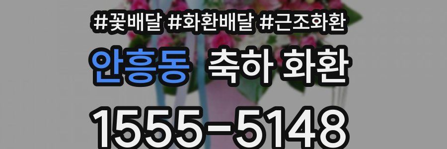 안흥동 축하 화환