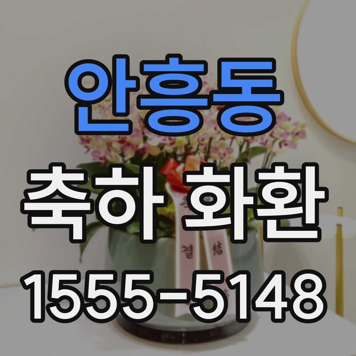 안흥동 축하 화환