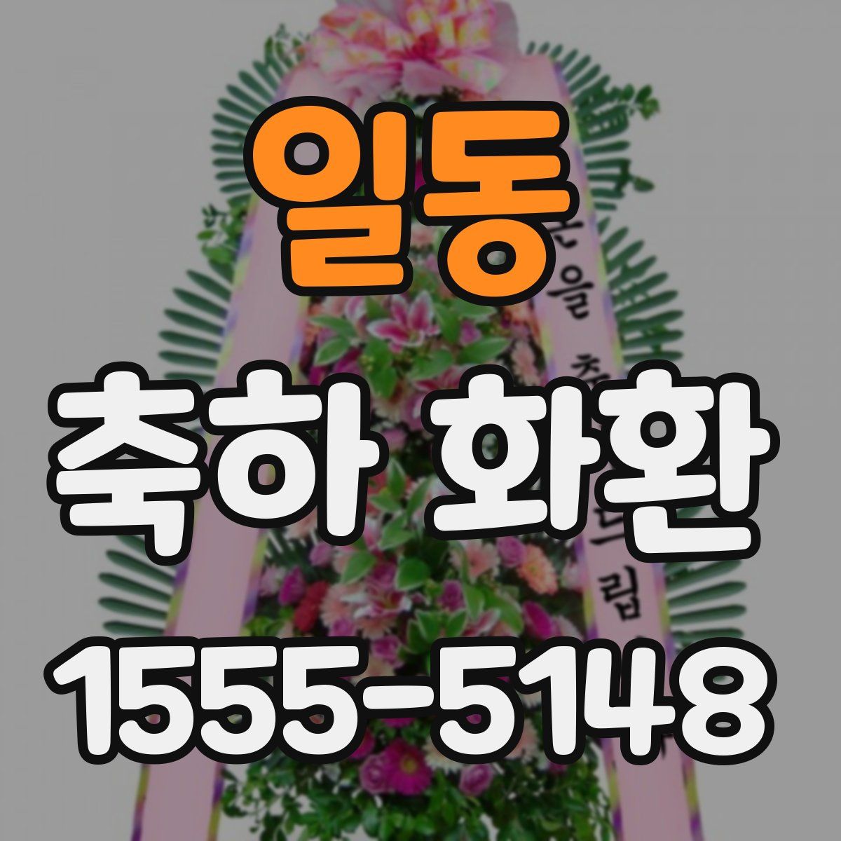 일동 축하 화환