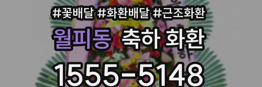 월피동 축하 화환