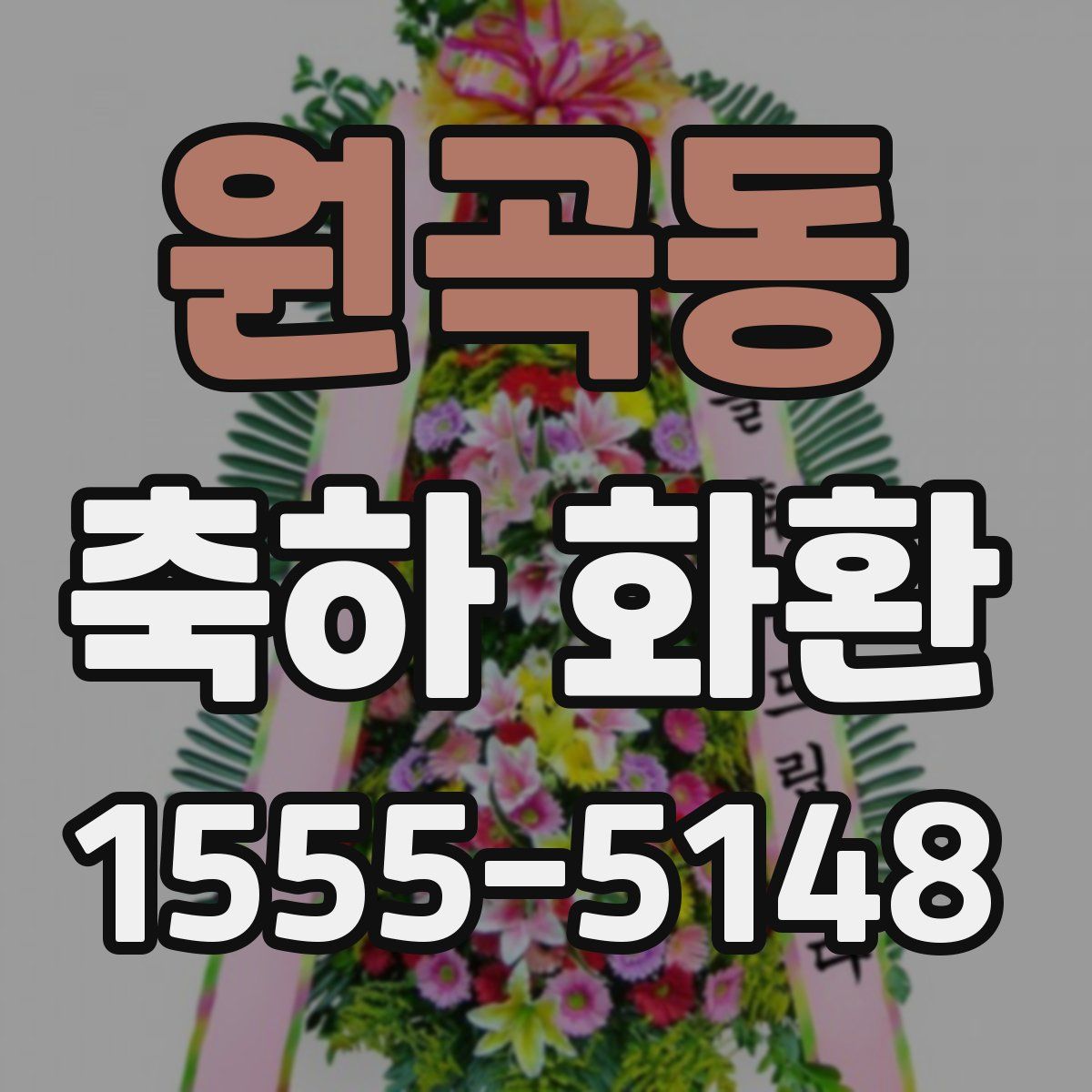 원곡동 축하 화환