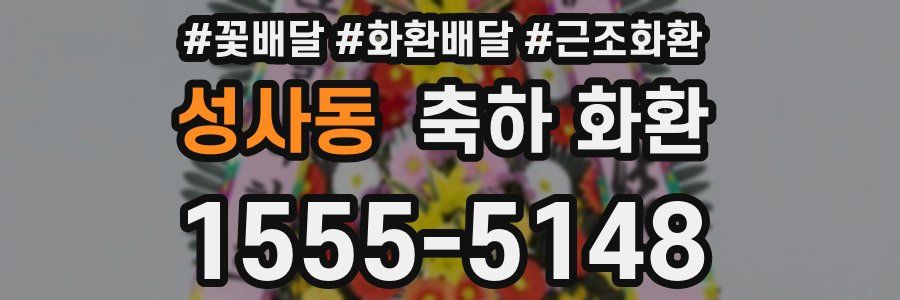 성사동 축하 화환