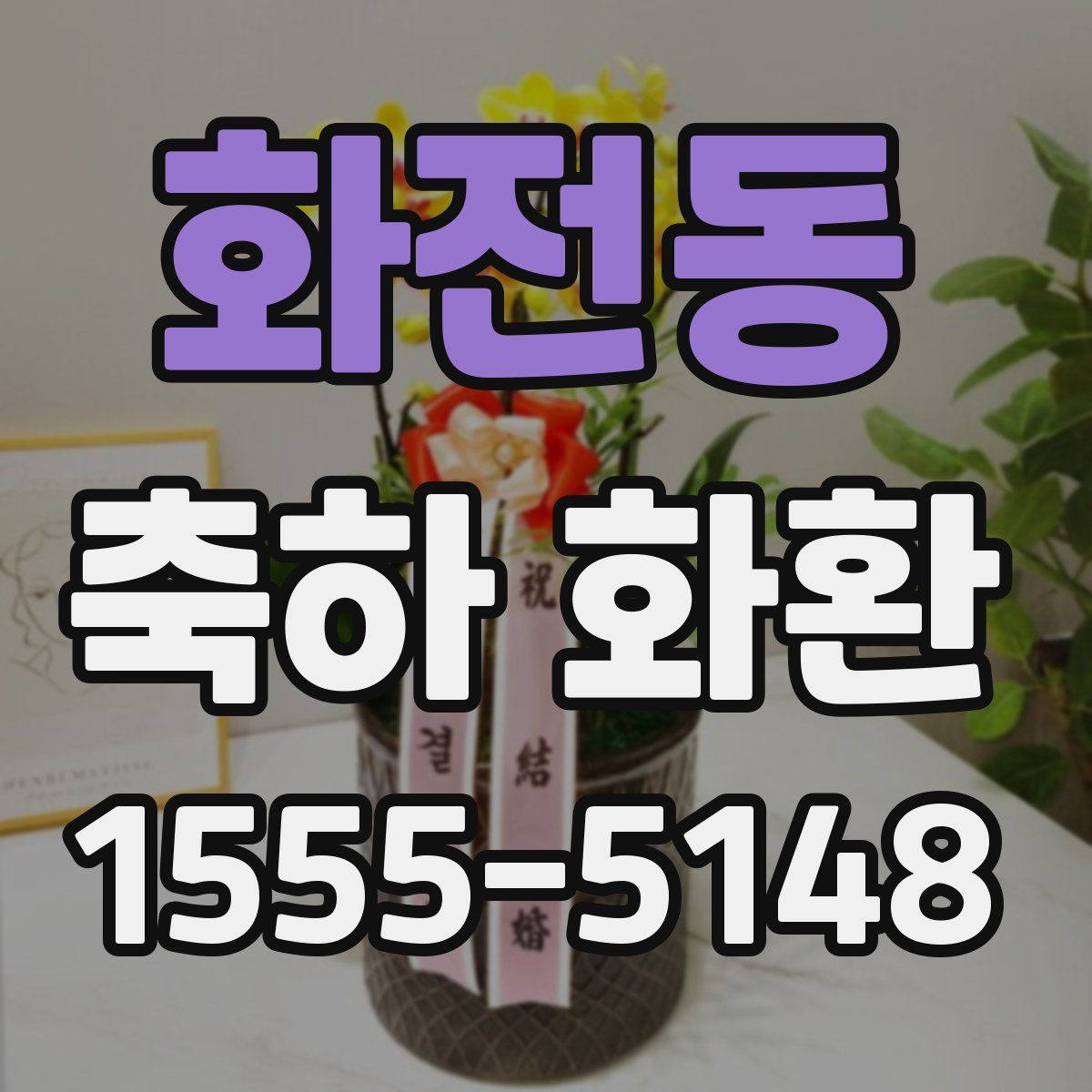 화전동 축하 화환