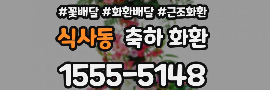 식사동 축하 화환