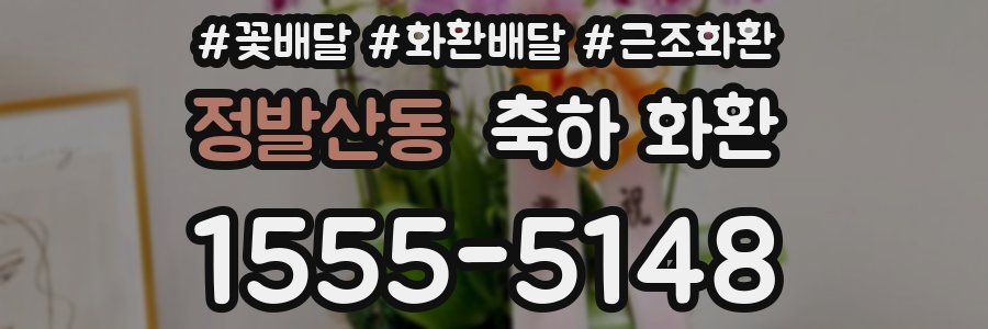 정발산동 축하 화환