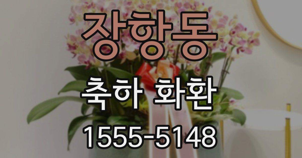 장항동 축하 화환
