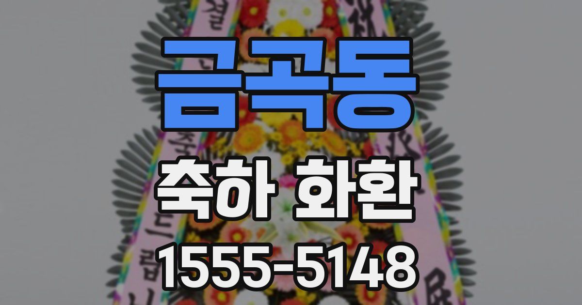 금곡동 축하 화환