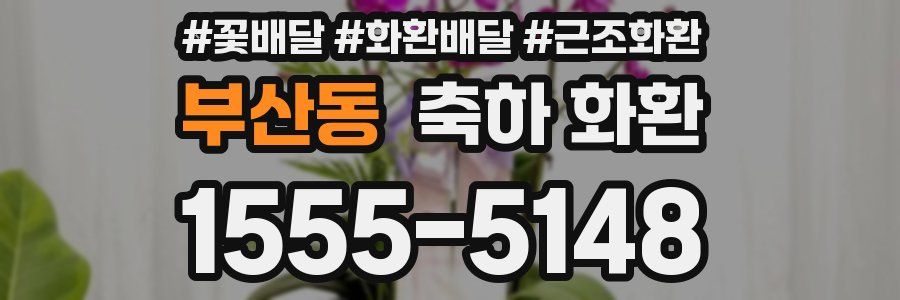 부산동 축하 화환