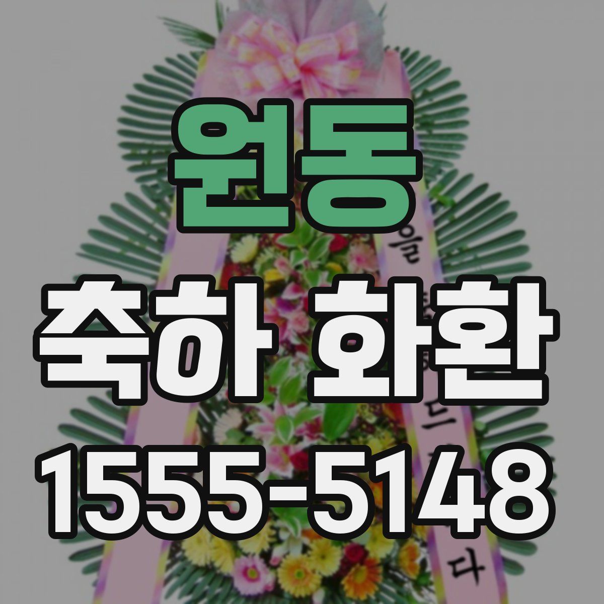 원동 축하 화환