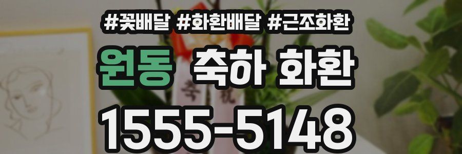 원동 축하 화환