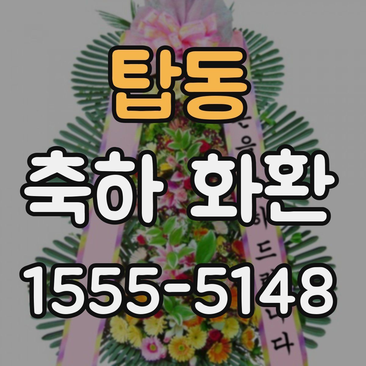 탑동 축하 화환 배치 위치를 고려한 선택법