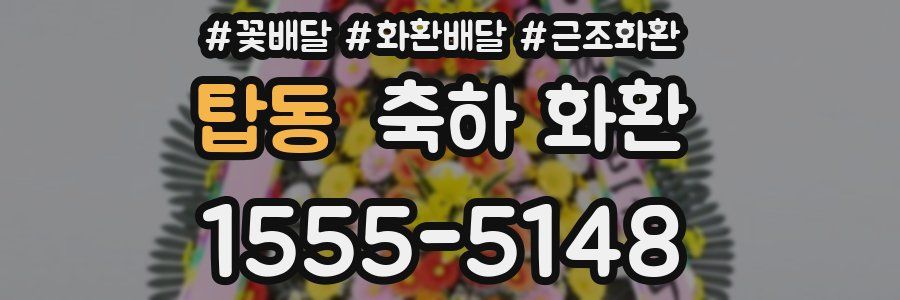 탑동 축하 화환