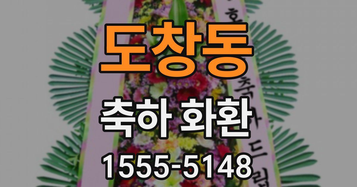 도창동 축하 화환