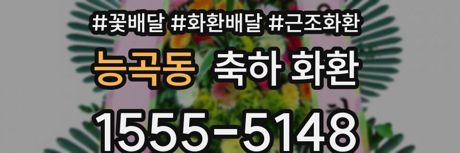 능곡동 축하 화환