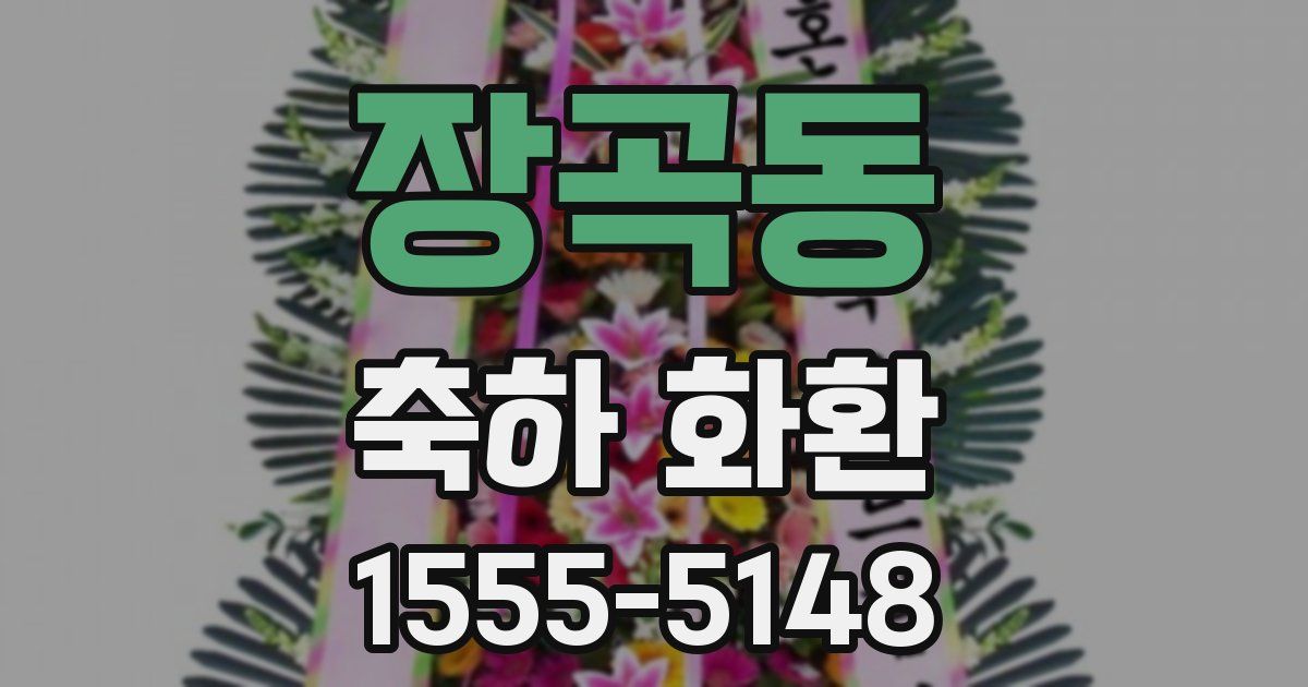 장곡동 축하 화환