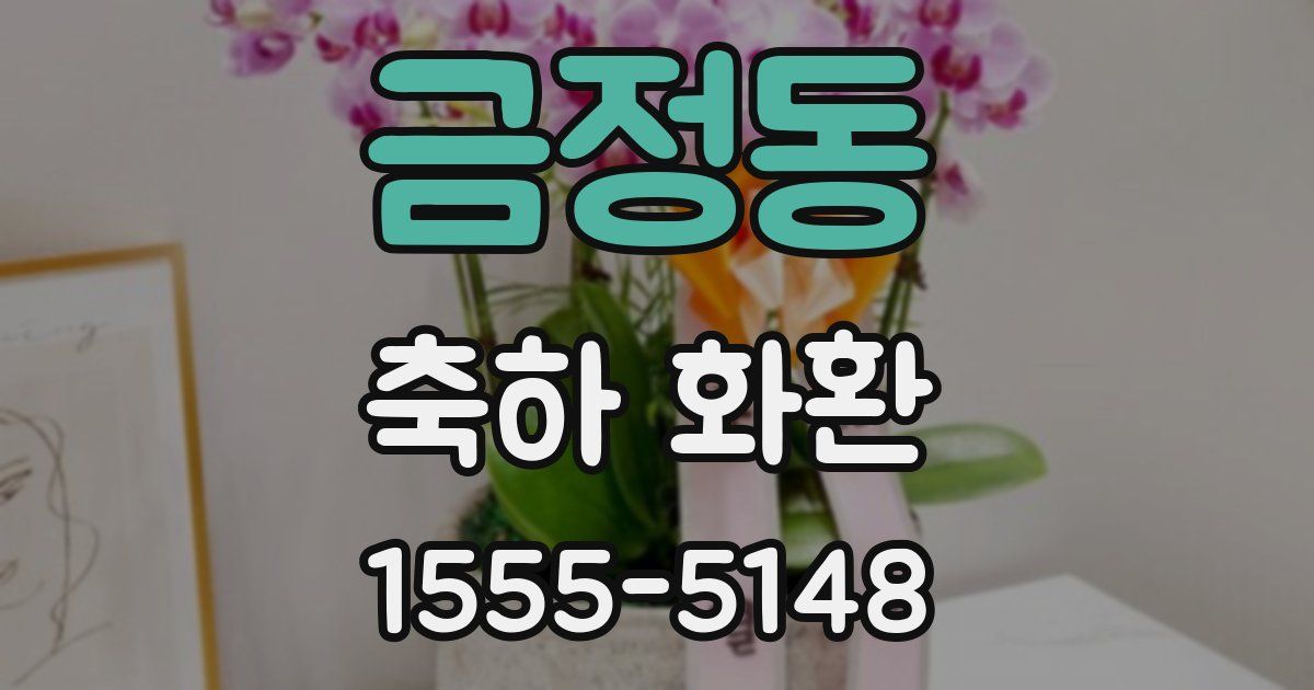 금정동 축하 화환
