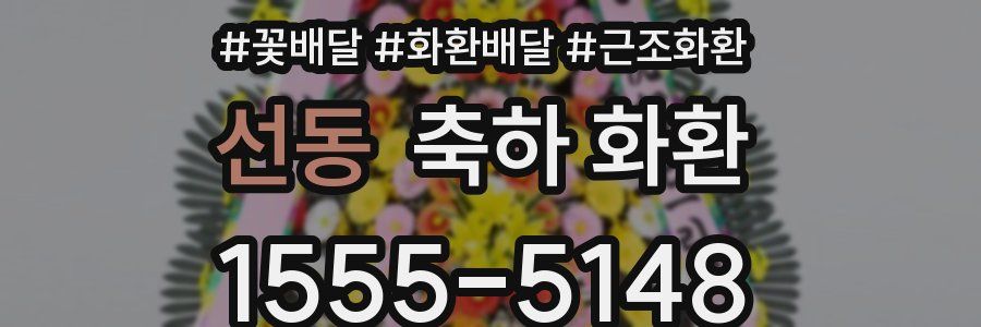 선동 축하 화환